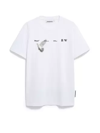ARMEDANGELS | T-Shirt MAARKOS WIKIPEDIA | weiss